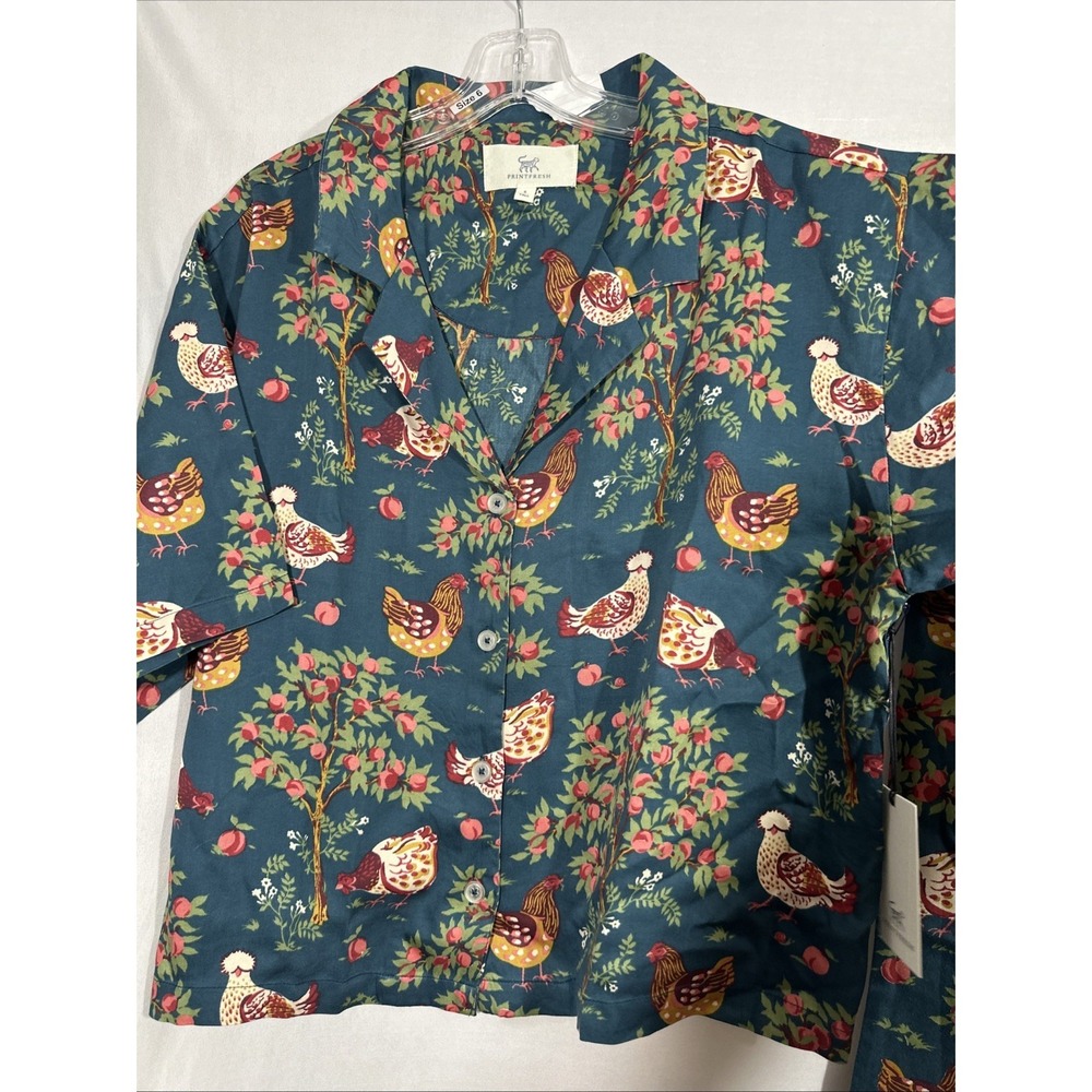 NWT $198 Printfresh‎ [ Small Tall ] Eco Satin Wildest Dreams Set Hen House T2164 - Picture 13 of 16